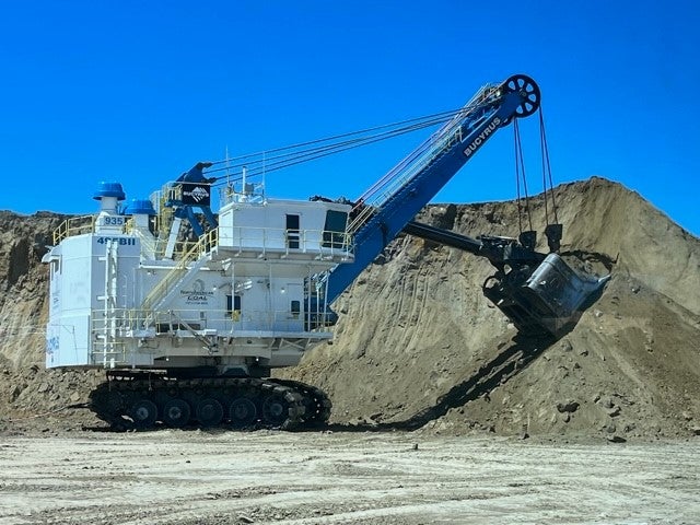 Electric Bucket in Coal Mine